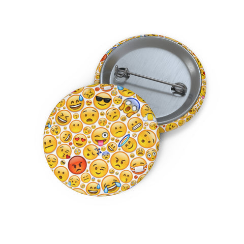 Smiley Face Pin Button