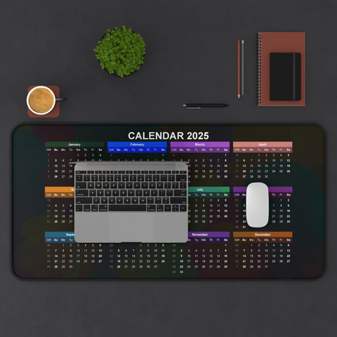 Current Year Calendar Desk Mat