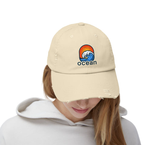 Blue Ocean-wave Cap
