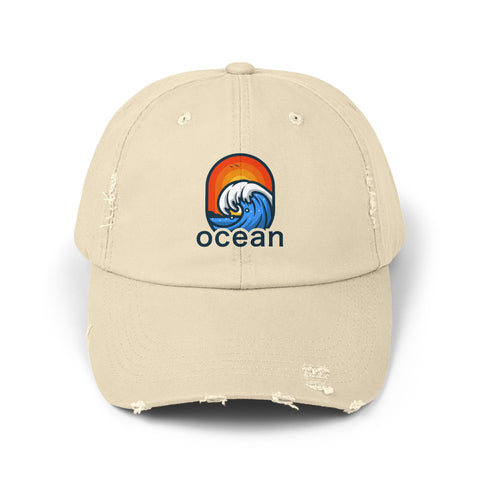 Blue Ocean-wave Cap