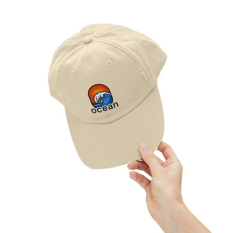 Blue Ocean-wave Cap