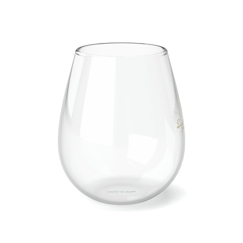 Custom Stemless Wine Glass