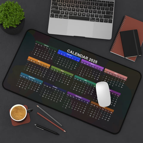 Current Year Calendar Desk Mat