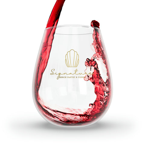 Custom Stemless Wine Glass